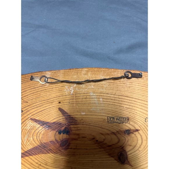 Vintage J.B. Deere Cedarcraft Last Supper Wood Slice Plaque Cullman Alabama Art - Picture 10 of 10